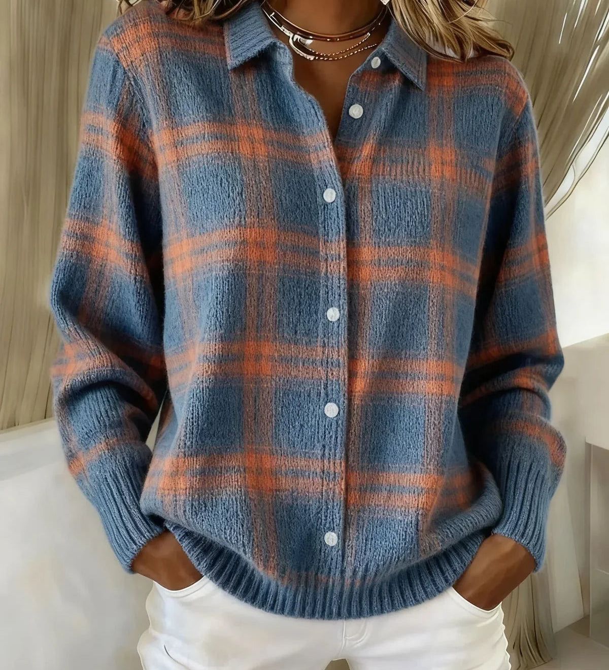 Candida | Rutig cardigan