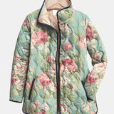 Astrid | Quiltad Jacka med Gamla Rosor