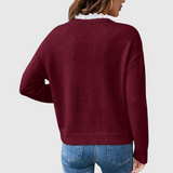 Caroline | Elegant Topp med Spetsdetaljer