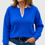 Caroline | Elegant Topp med Spetsdetaljer