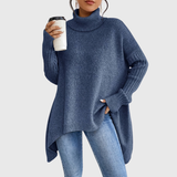 Sylvie | Draperad Tröja med Hög Krage