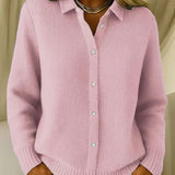 Carmela | Cardigan med Textur och Knappar