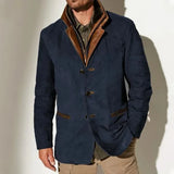 Luca - Elegant Vintage Jacka med Krage för Män