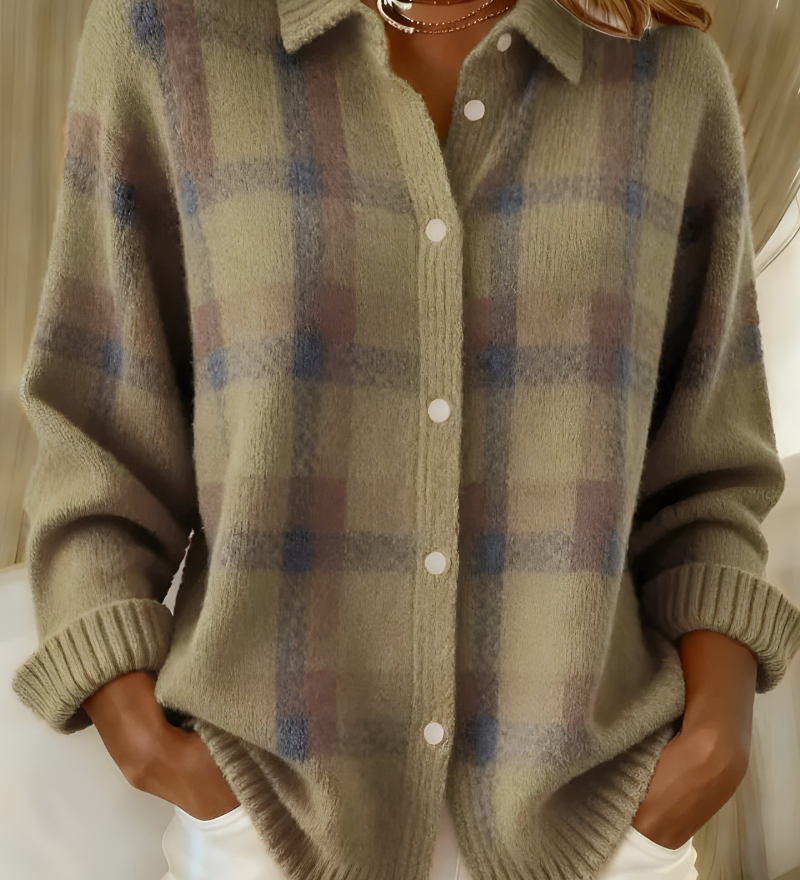 Candida | Rutig cardigan
