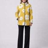 Merete | Quiltad Jacka med Margueriter