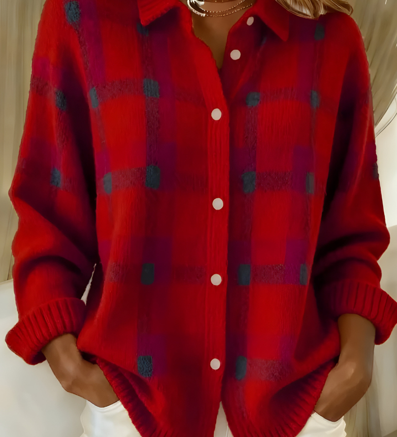 Candida | Rutig cardigan