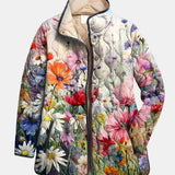 Ellen | Quiltad Jacka med Markblommor