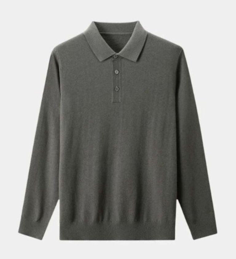 Adrian™ | Ullpolo med Knappar