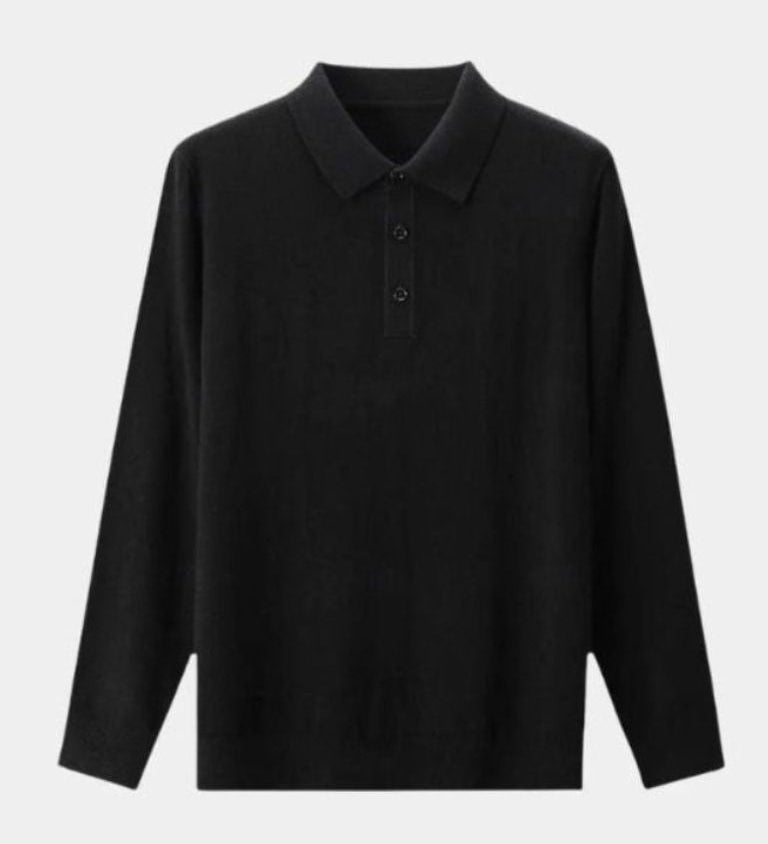 Adrian™ | Ullpolo med Knappar