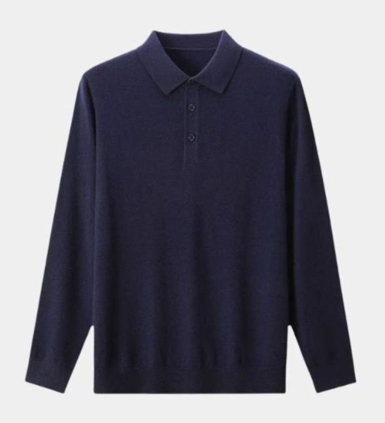Adrian™ | Ullpolo med Knappar