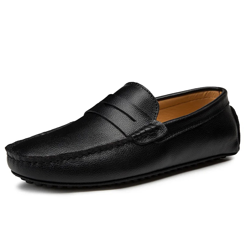 Avslappnade Läder Sommar Loafers