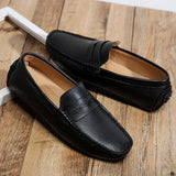 Avslappnade Läder Sommar Loafers