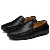 Avslappnade Läder Sommar Loafers