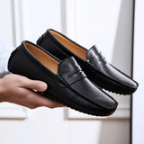 Avslappnade Läder Sommar Loafers