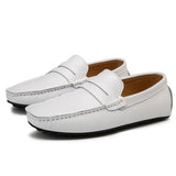 Avslappnade Läder Sommar Loafers