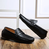 Avslappnade Läder Sommar Loafers