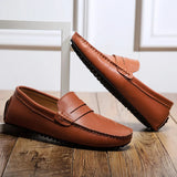 Avslappnade Läder Sommar Loafers