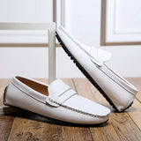 Avslappnade Läder Sommar Loafers