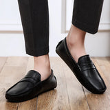Avslappnade Läder Sommar Loafers