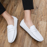 Avslappnade Läder Sommar Loafers