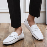 Avslappnade Läder Sommar Loafers