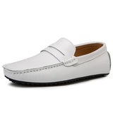 Avslappnade Läder Sommar Loafers