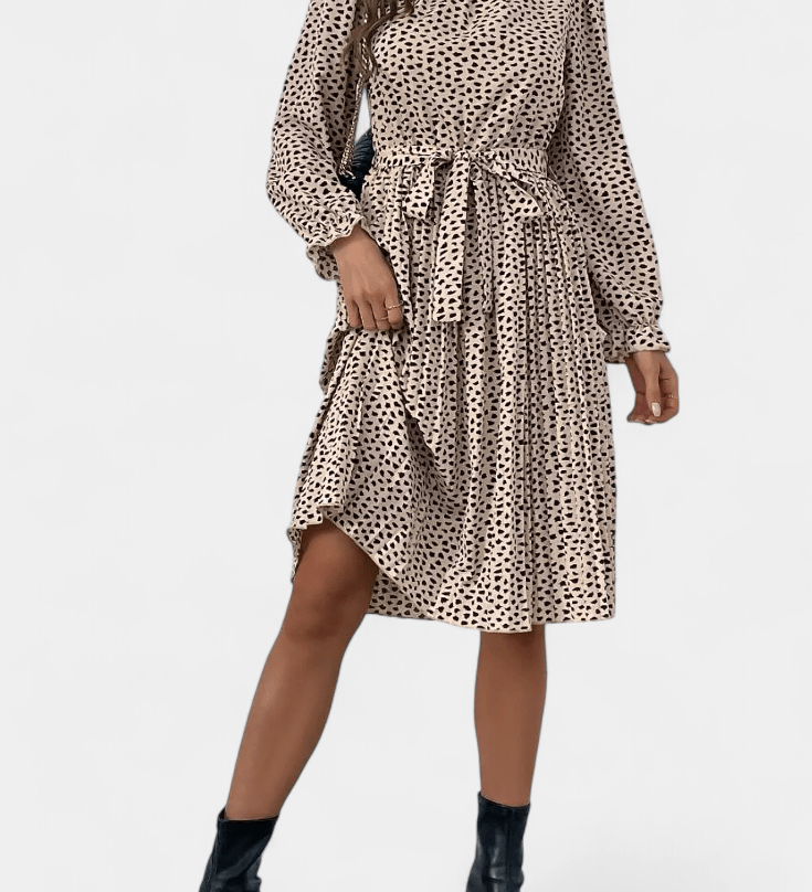 Agnes | Leopardplisserad