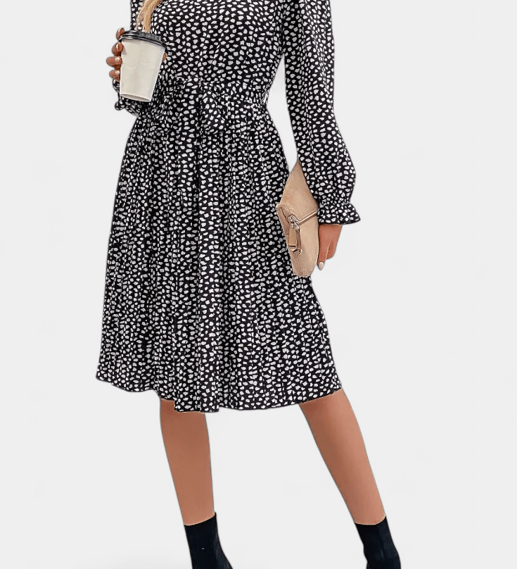 Agnes | Leopardplisserad