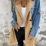 Alberte | Tvåfärgad denimjacka