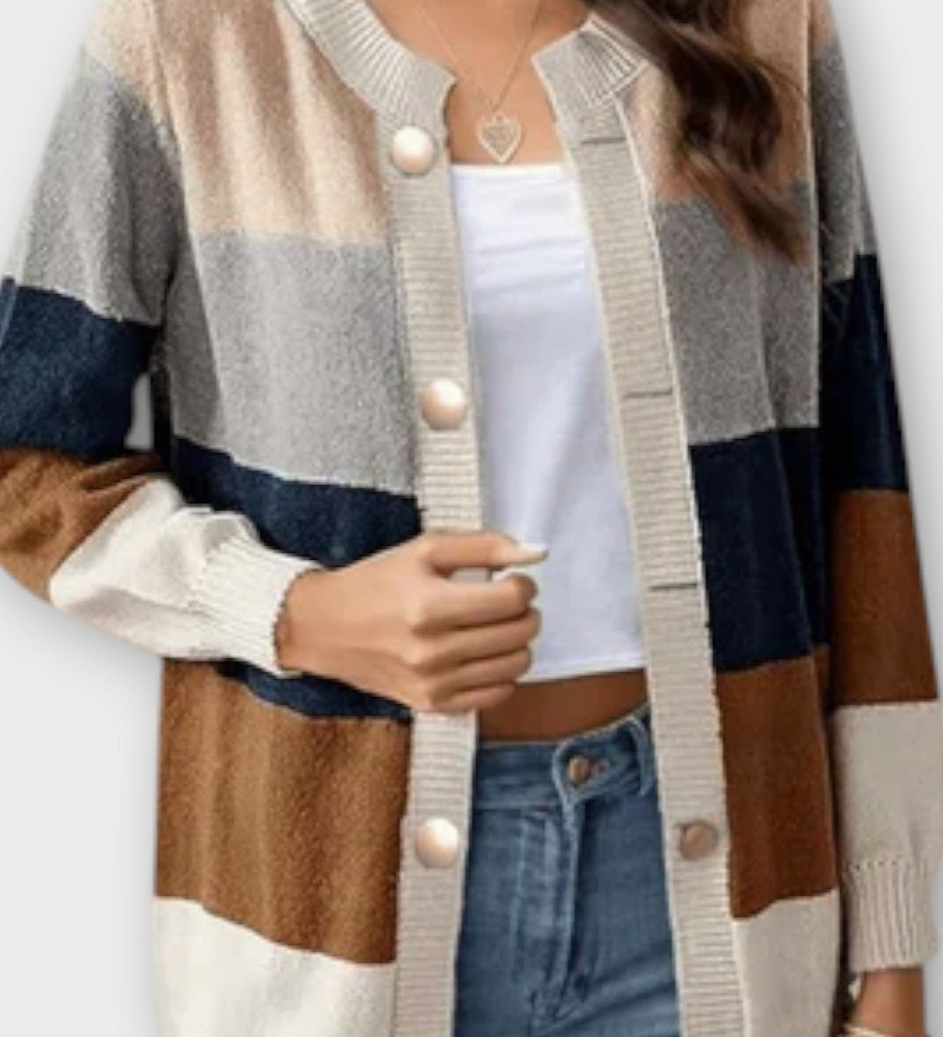 Amalie | Randig Cardigan