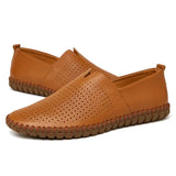 Andningsbara Läder Loafers