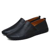 Andningsbara Läder Loafers