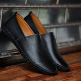 Andningsbara Läder Loafers