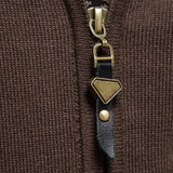 Anders™ | Stickad cardigan med dragkedja