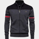 Anders™ | Stickad cardigan med dragkedja