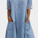Anette | Denim Klänning