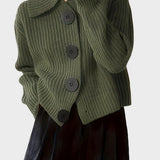 Astrid | Olivgrön Cardigan