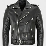 Austin™ | Klassisk Biker Läderjacka