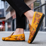 Blomster Läder Loafers