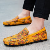 Blomster Läder Loafers