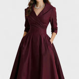 Ceryn | Satin Midi Klänning