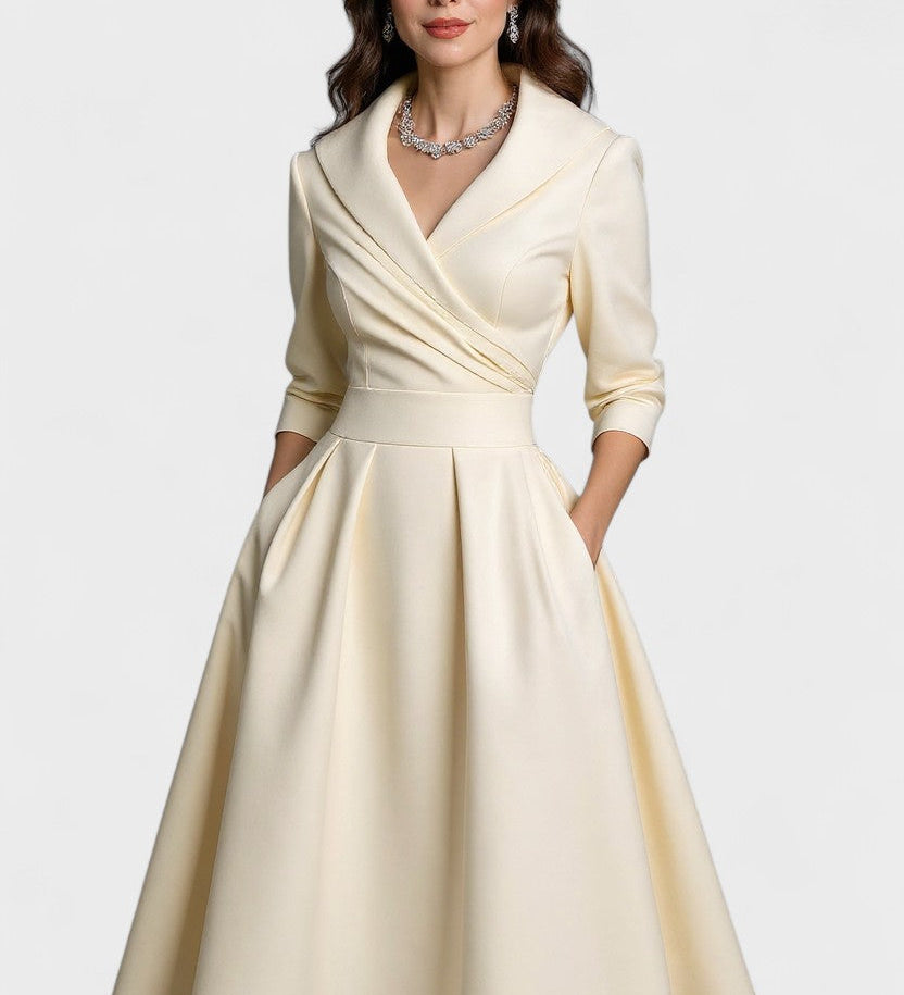 Ceryn | Satin Midi Klänning