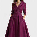 Ceryn | Satin Midi Klänning