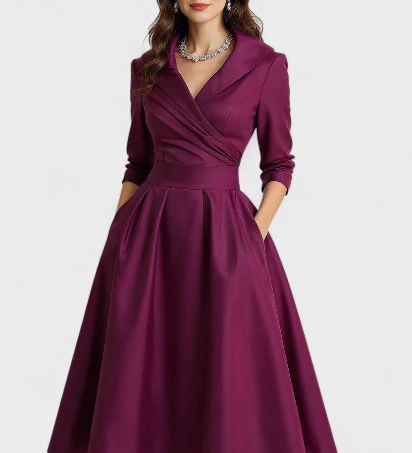 Ceryn | Satin Midi Klänning