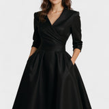 Ceryn | Satin Midi Klänning