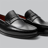 Chic Läder Penny Loafers
