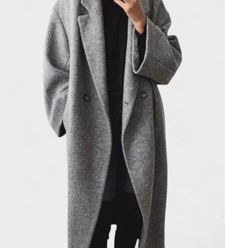 Ditte™ | Lång ullkappa i tidlöst design