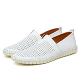 Elegant Andningsbar Läder Loafers