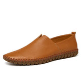 Elegant Andningsbar Läder Loafers