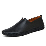 Elegant Andningsbar Läder Loafers